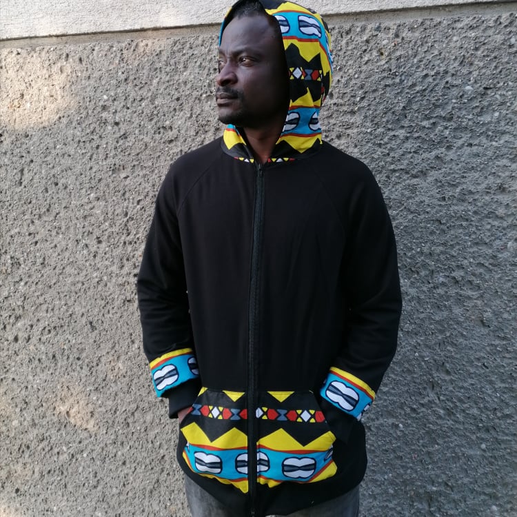 Hoodie with African Tribal print - Omalicha